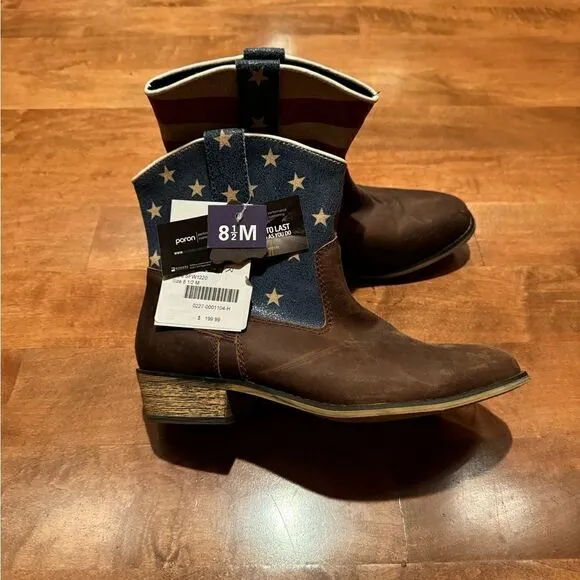 Woman’s brand new leather sterling River boots from Nashville cowboy