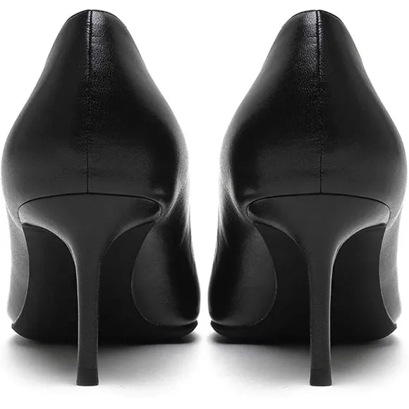 Women Fashion Pointed Toe Slip On Comfort Basic Kitten Heel Pumps Shoes Size: 9