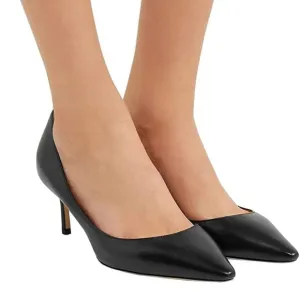 Women Fashion Pointed Toe Slip On Comfort Basic Kitten Heel Pumps Shoes Size: 9