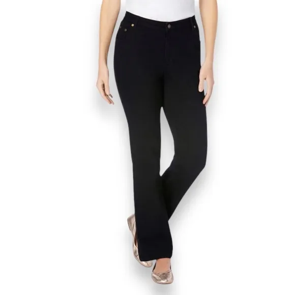 Women Within Bootcut Stretch Jean black 14 w