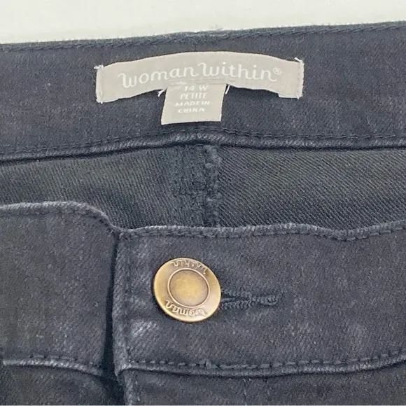 Women Within Bootcut Stretch Jean black 14 w