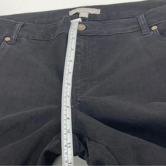 Women Within Bootcut Stretch Jean black 14 w