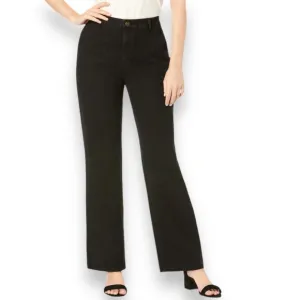 Women Within Bootcut Stretch Jean black with brown thread 14 WP