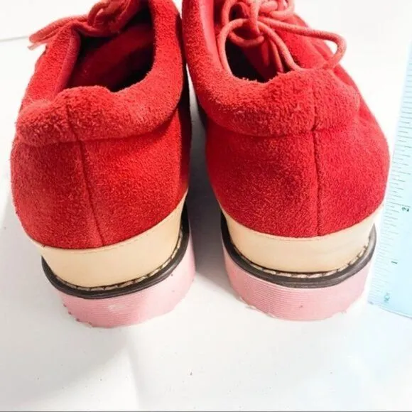 Women Fashion Lace Up Pointed Toe Flats Walking Running Sneaker Vibe Comfortable