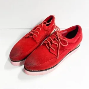 Women Fashion Lace Up Pointed Toe Flats Walking Running Sneaker Vibe Comfortable