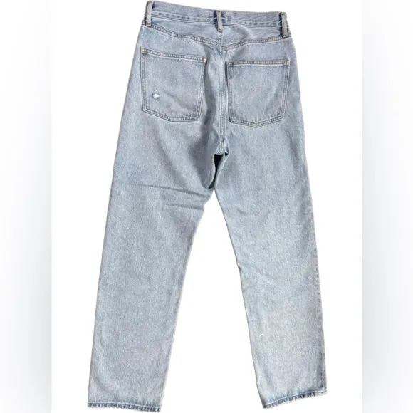 Women’s Agolde High Rise 90s Style Straight Light Wash Blue Jeans Size 26