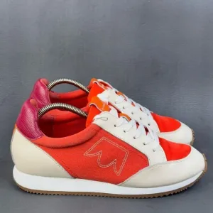 Womens Birdies Roadrunner Orange Siren Lace Up sneaker shoes size 9