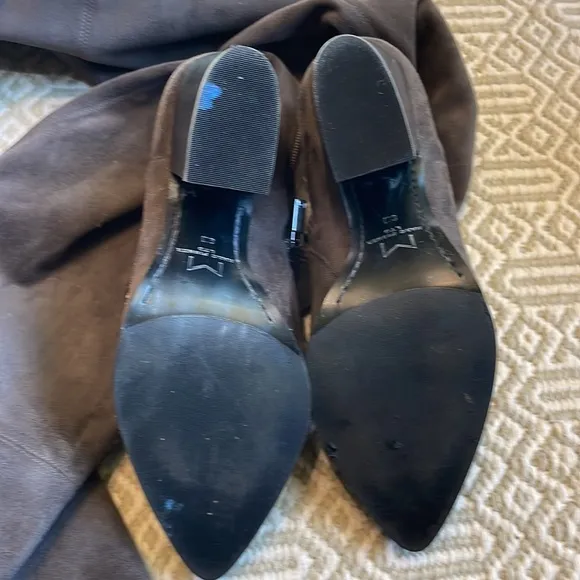 Women's boots. Over the knee. Buttery soft gray leather. Like new. Marc …