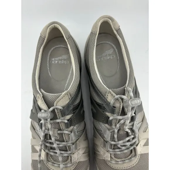 Women's Dansko Henriette Grey Mesh and Suede Sneakers Size 41