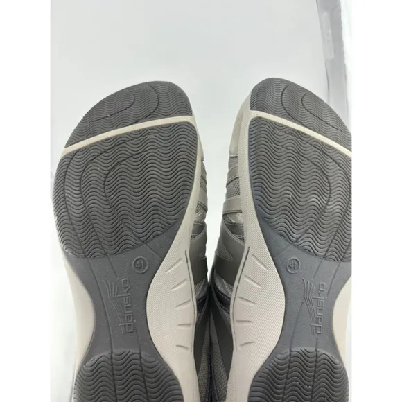 Women's Dansko Henriette Grey Mesh and Suede Sneakers Size 41