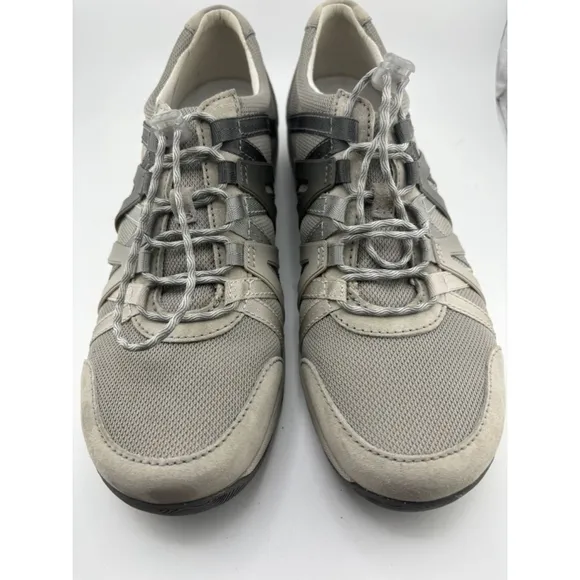 Women's Dansko Henriette Grey Mesh and Suede Sneakers Size 41