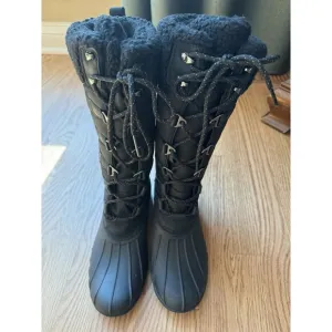 Women's Expedition Tall Waterproof Insulated Snow Boots Size 10 Thinsulate