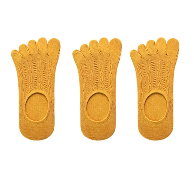 Women's Fashion Cotton Ankle Short Boat Socks - 3 Pairs