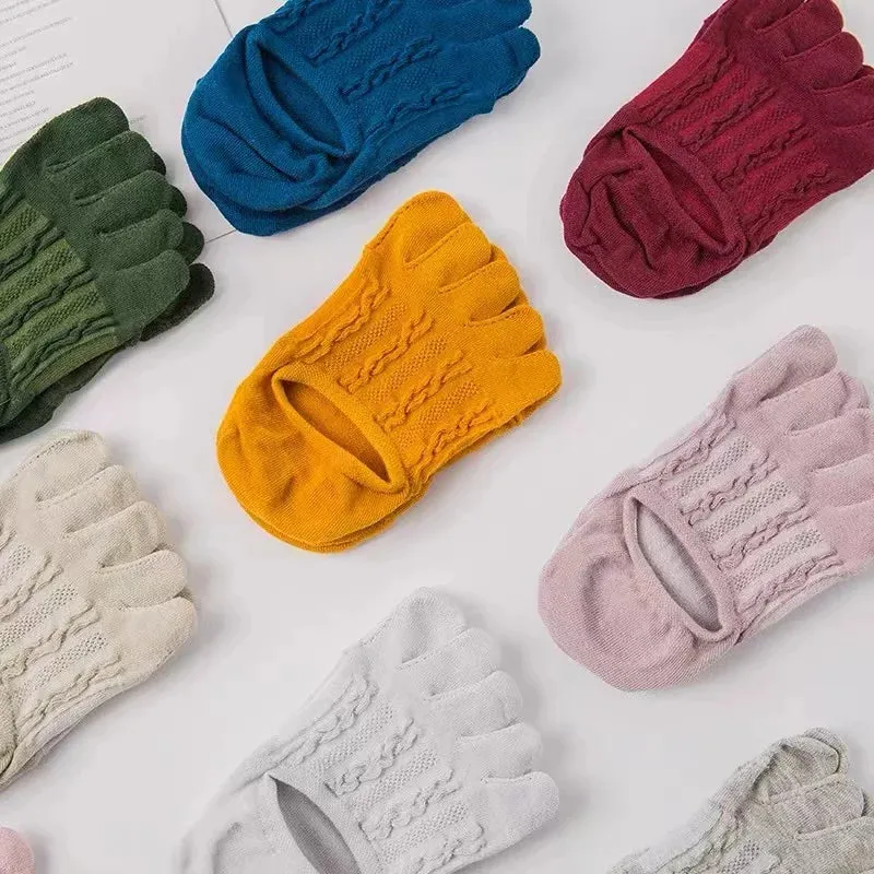 Women's Fashion Cotton Ankle Short Boat Socks - 3 Pairs