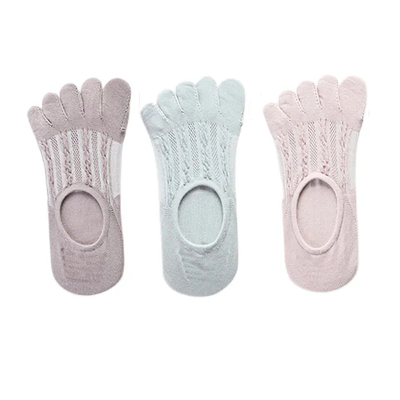 Women's Fashion Cotton Ankle Short Boat Socks - 3 Pairs
