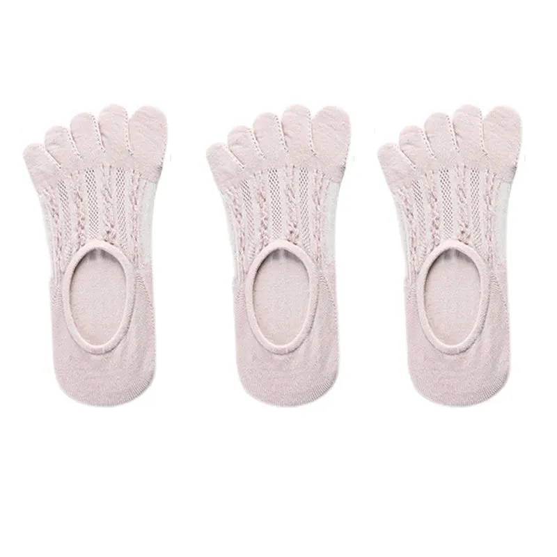Women's Fashion Cotton Ankle Short Boat Socks - 3 Pairs