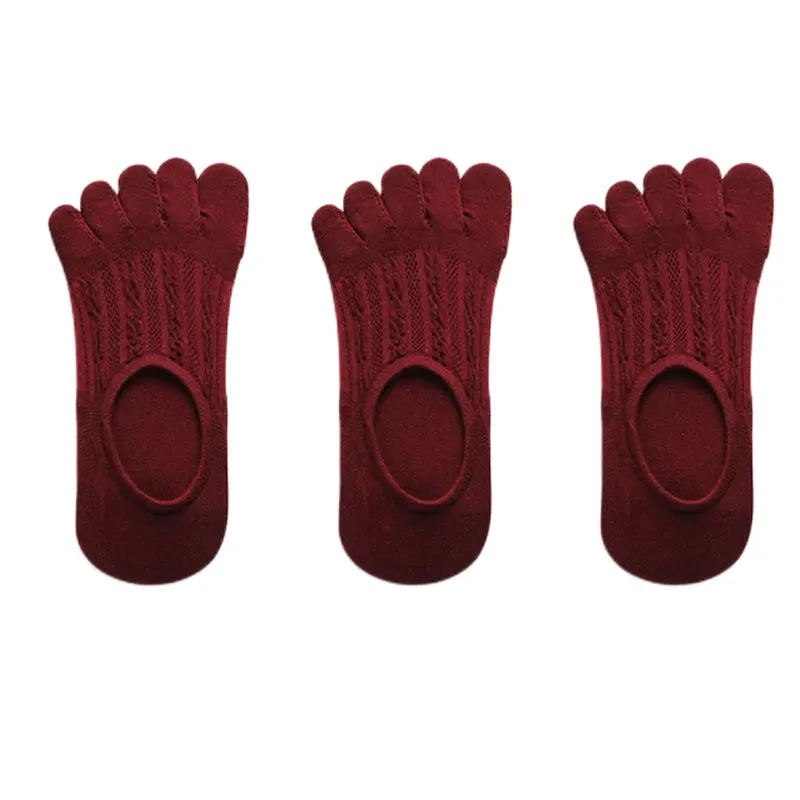 Women's Fashion Cotton Ankle Short Boat Socks - 3 Pairs
