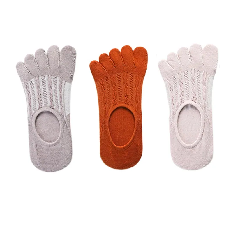Women's Fashion Cotton Ankle Short Boat Socks - 3 Pairs