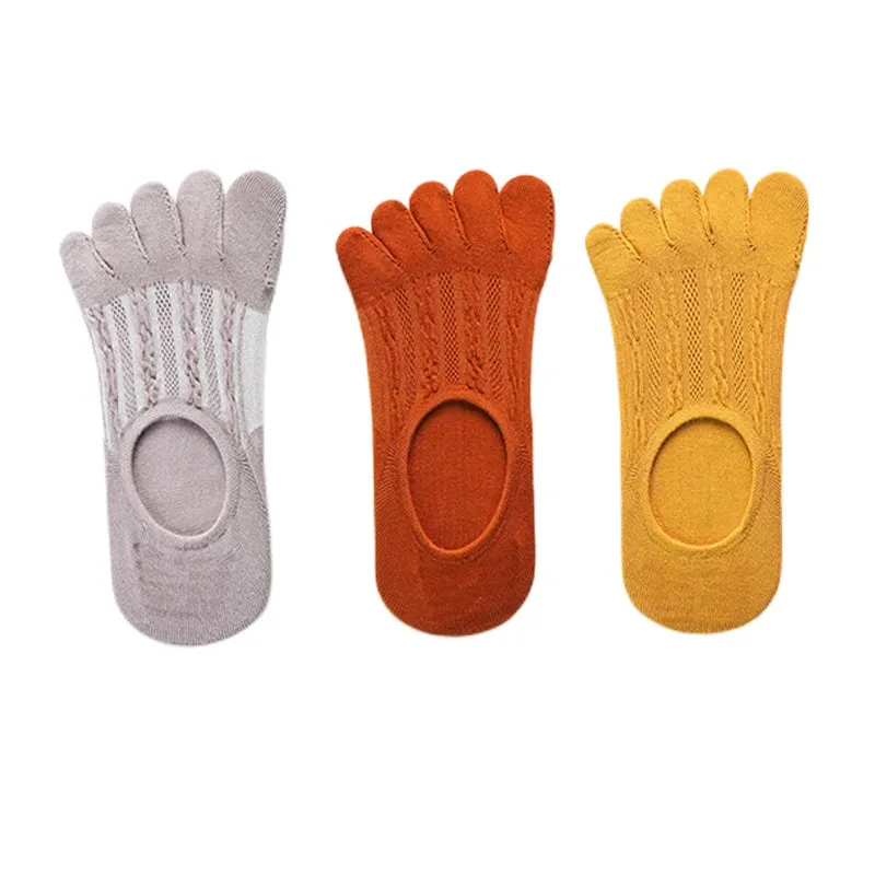 Women's Fashion Cotton Ankle Short Boat Socks - 3 Pairs