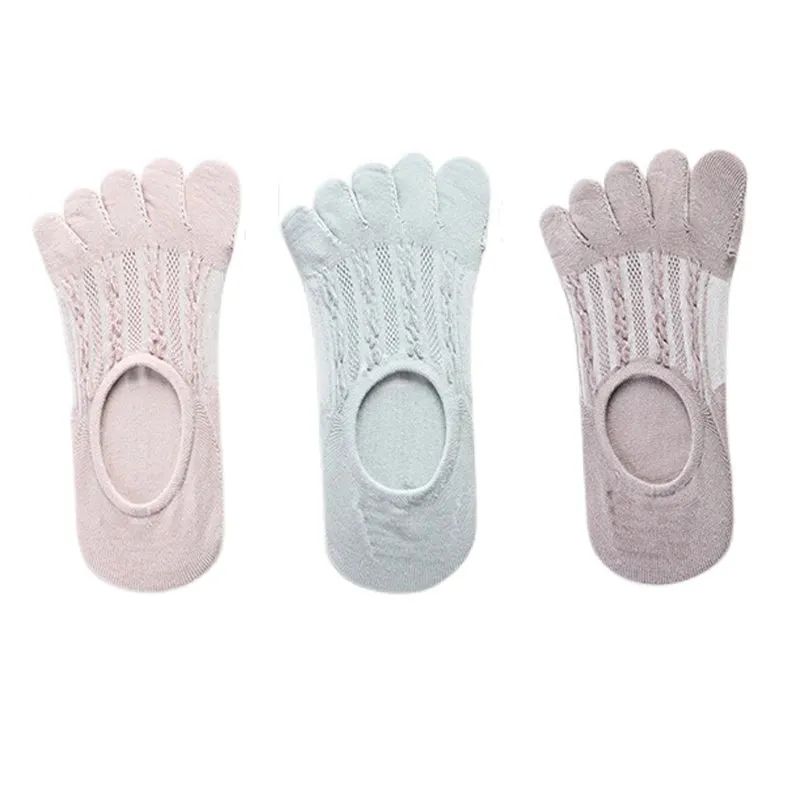 Women's Fashion Cotton Ankle Short Boat Socks - 3 Pairs