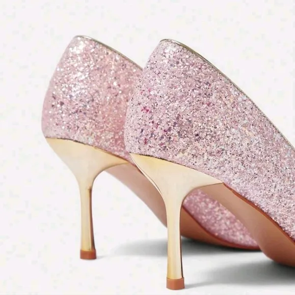Women's Fashion Elegant Crystal Decor High Heel Pumps