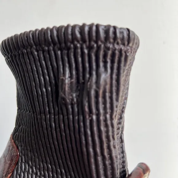 Women's Louise et Cie Brown Leather Ankle Boots Size 8.5