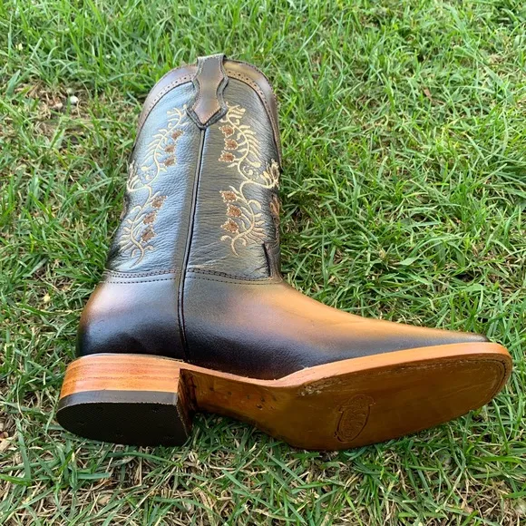 Women's Mexican Handcraft Cowgirl Western Rodeo Boots Bota Mujer Vaquera 701