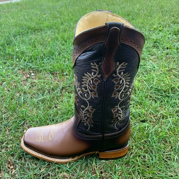 Women's Mexican Handcraft Cowgirl Western Rodeo Boots Bota Mujer Vaquera 701