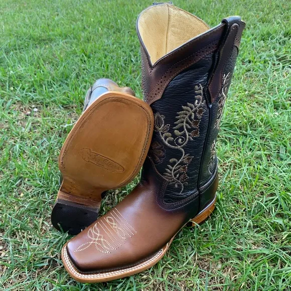 Women's Mexican Handcraft Cowgirl Western Rodeo Boots Bota Mujer Vaquera 701