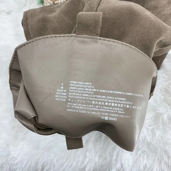 Womens Old Navy Faux Suede Slouch Boot's Tan 9