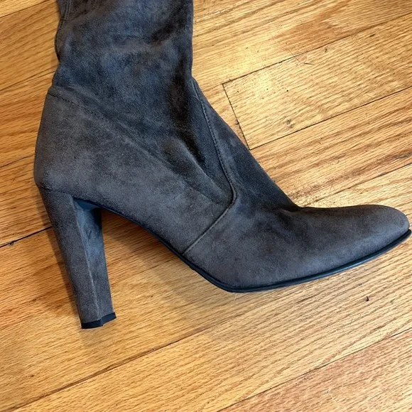 Women's Over-the-Knee Black Suede Boots