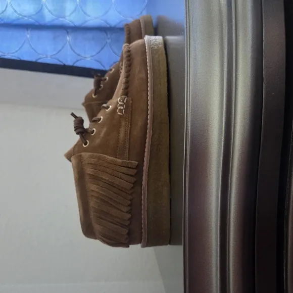 Women's Sperry X Rebbecca Minkoff Brown Suede Moccasin Shoes