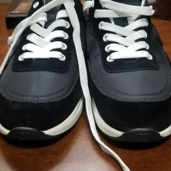 WOMEN'S SUEDE CHANEL SNEAKERS SZ.8  what's your offer!!!