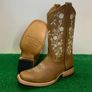 WOMEN'S WESTERN RODEO COWGIRL BOOTS GENUINE LEATHER LADIES BOTA VAQUERA MUJER