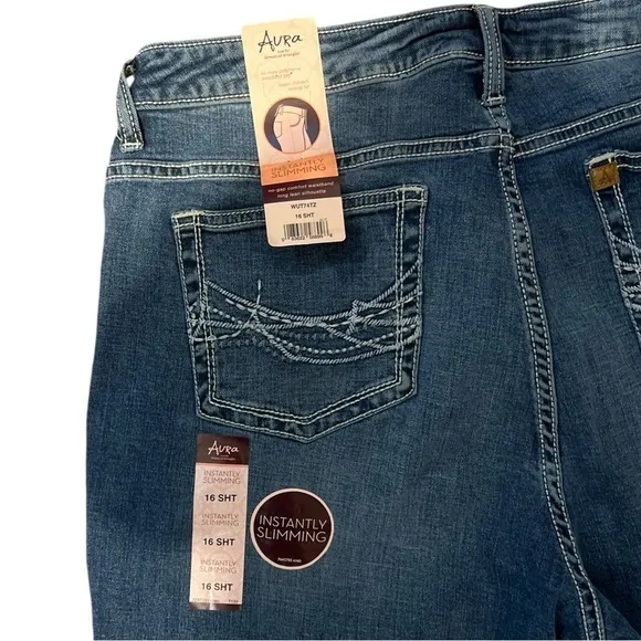 Wrangler Aura Instantly Slimming Jean 16 Short NWT