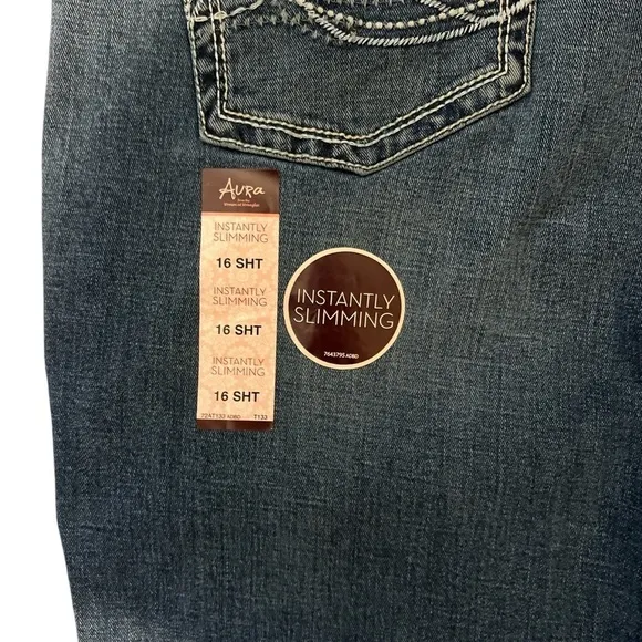 Wrangler Aura Instantly Slimming Jean 16 Short NWT