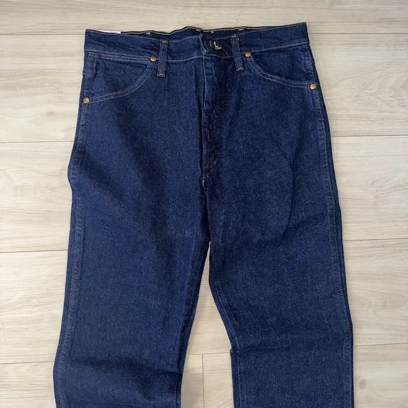 Wrangler Jeans Mens 32x32 Slim Fit Cowboy Cut Rodeo Blue Denim Jeans Western New