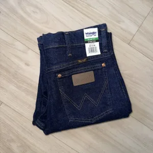 Wrangler Jeans Mens 32x32 Slim Fit Cowboy Cut Rodeo Blue Denim Jeans Western New