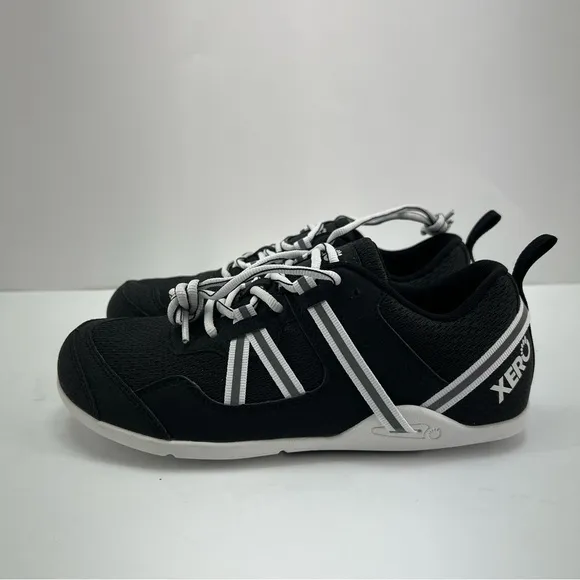 Xeroshoes-Men's Prio Running and Fitness Lightweight Shoes-Black/White. Size:6.5
