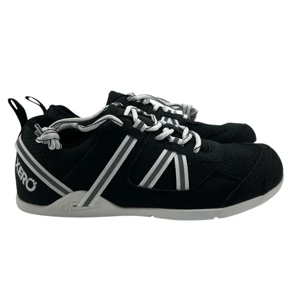 Xeroshoes-Men's Prio Running and Fitness Lightweight Shoes-Black/White. Size:6.5