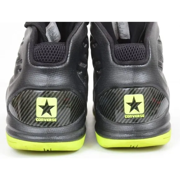 Y2K Converse Leather Shoes Mid Green Black Contain Technology Sz 11.5