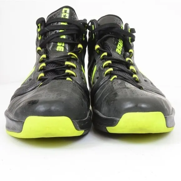 Y2K Converse Leather Shoes Mid Green Black Contain Technology Sz 11.5