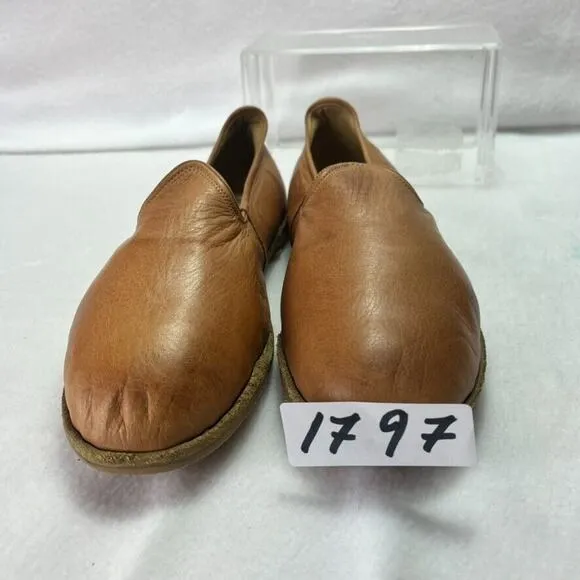 Yeminici Shoes Womens EU 40 Brown Leather Handmade Turkish Classic Slip-On