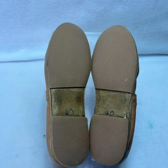 Yeminici Shoes Womens EU 40 Brown Leather Handmade Turkish Classic Slip-On
