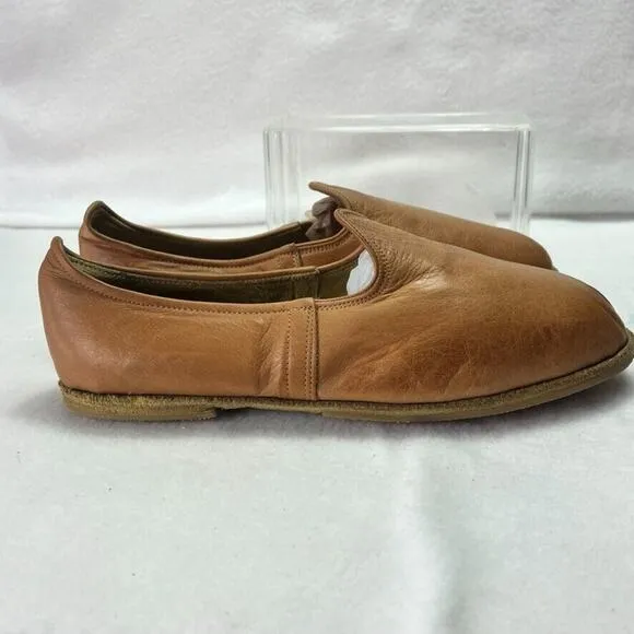 Yeminici Shoes Womens EU 40 Brown Leather Handmade Turkish Classic Slip-On