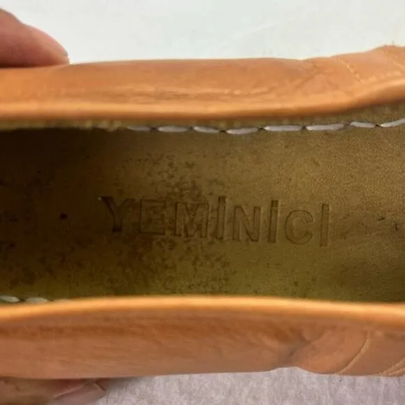 Yeminici Shoes Womens EU 40 Brown Leather Handmade Turkish Classic Slip-On
