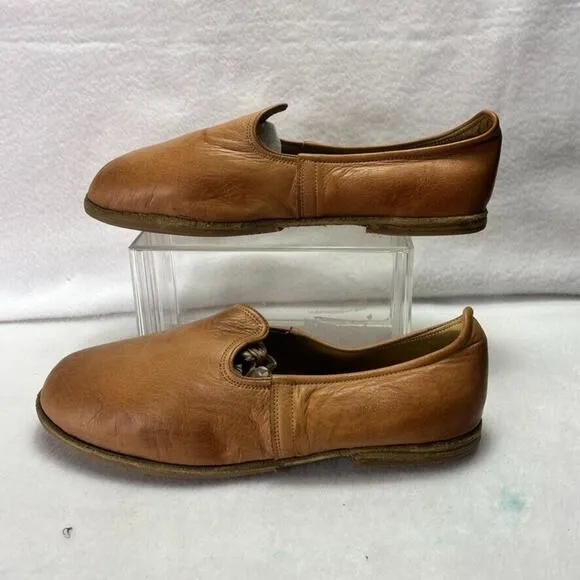 Yeminici Shoes Womens EU 40 Brown Leather Handmade Turkish Classic Slip-On