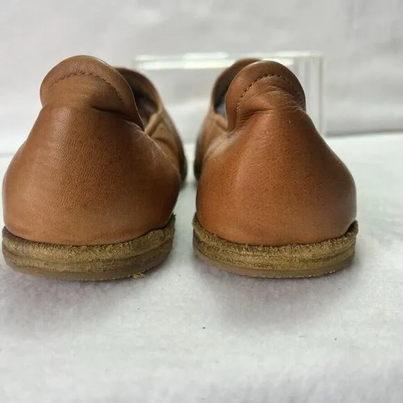 Yeminici Shoes Womens EU 40 Brown Leather Handmade Turkish Classic Slip-On