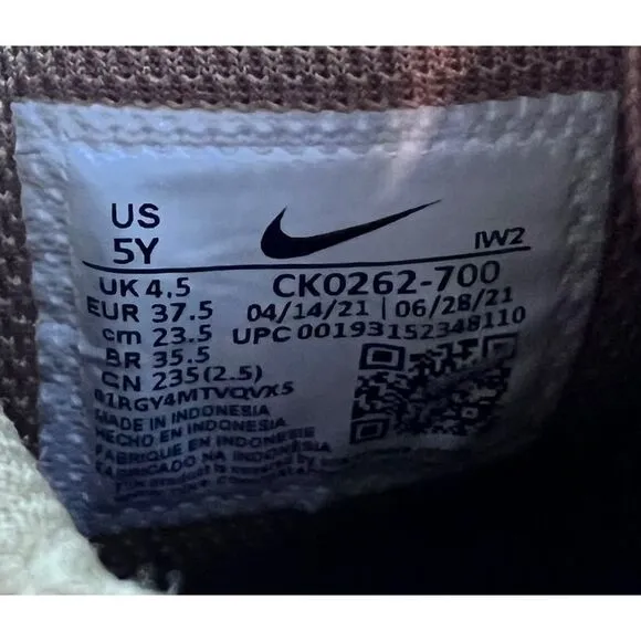 Youth Nike Air Force 1 High LV8 3 (GS) Shoe Size 5Y Wheat Gum Brown CK0262-700