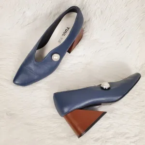 Yuul Yie Geometric Heel Pearl Pumps Size 37
